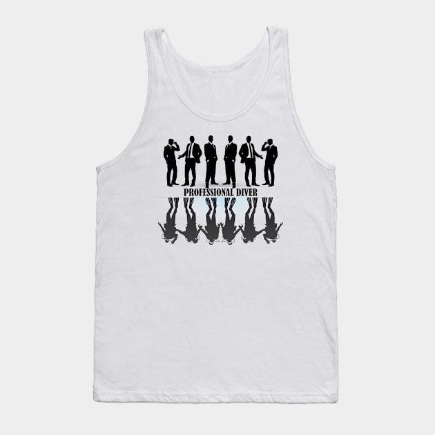 Professional Diver Tank Top by D_Wall